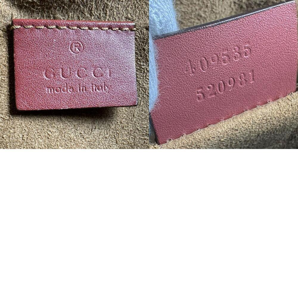Gucci GG Blooms Supreme Canvas Shoulder Bag Brown Pink - Picture 5 of 5